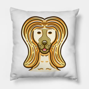 Afghan hound dog Pillow