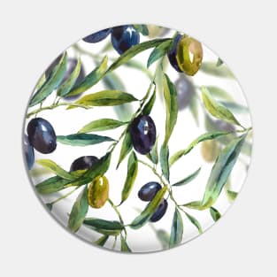 Olives - Mediterranean pattern Pin