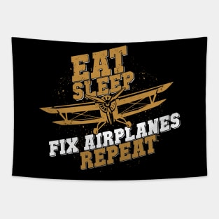 Aircraft Maintenance Technician Airplane Mechanic Tapestry