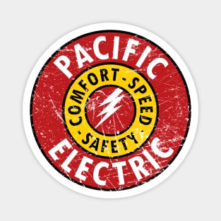 Distressed Pacific Electric Railway Magnet