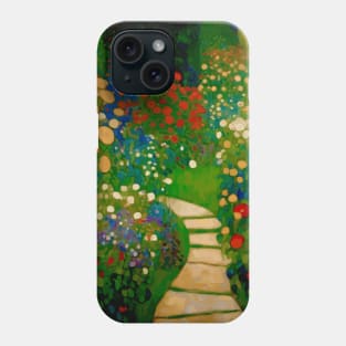 Winding Path Through a Flower Garden Phone Case