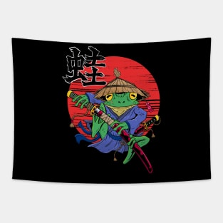 Froggy Ronin: The Samurai Amphibian Tapestry