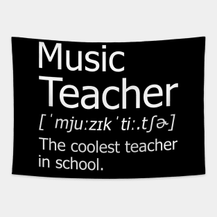 Funny Music Teacher Meaning T-Shirt Awesome Definition Classic Tapestry