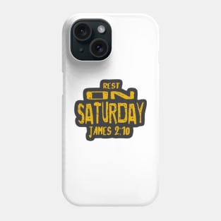 Image 7th day Holy - quote 4th Commandment Phone Case