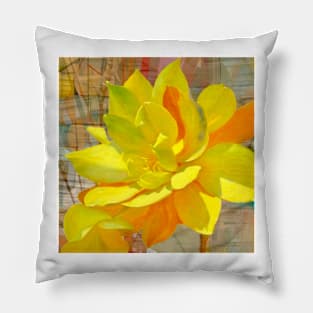 Bright Yellow Flower Pillow