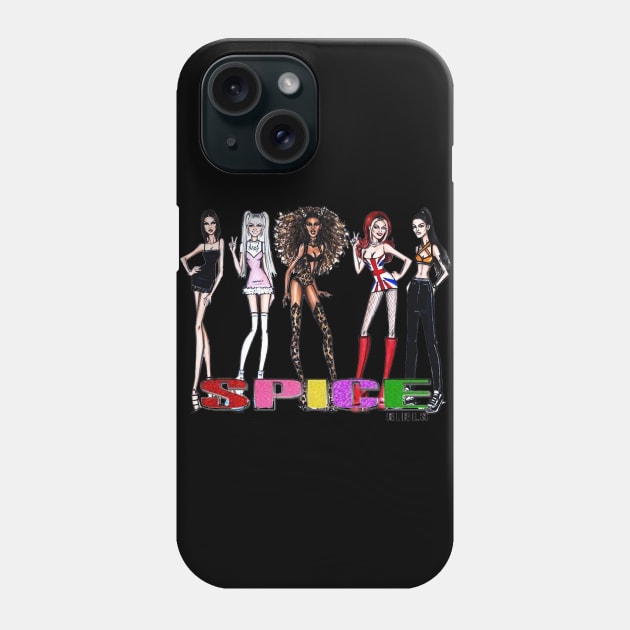 girl band Phone Case by MAkita Noel