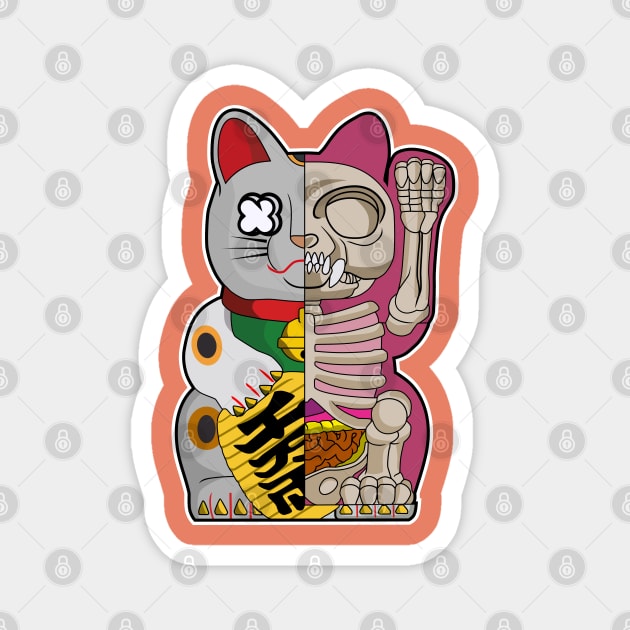 fortune cat Magnet by PaperHead