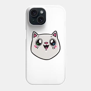 White Kitty Phone Case