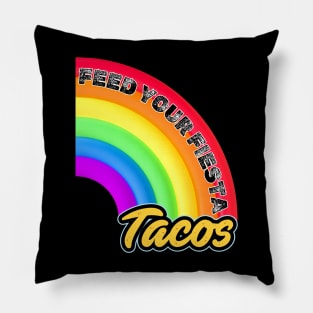 Feed Your Fiesta Taco: Feast on Gifts: Let the Fiesta Begin!” Pillow