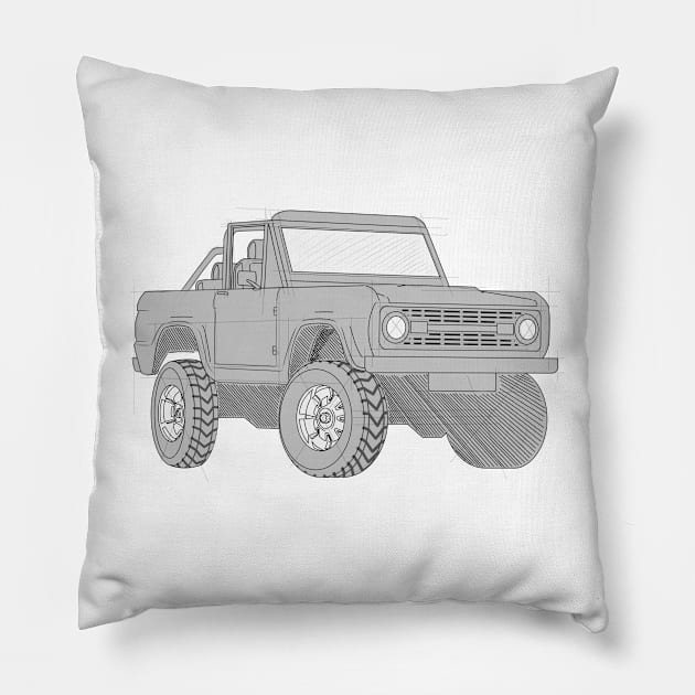 Bronco Pillow by jUx