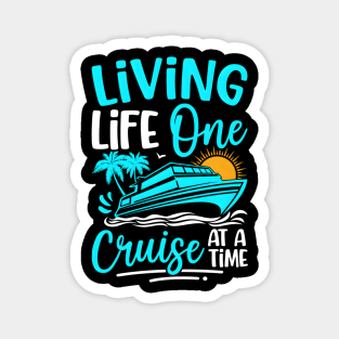 Cruise Trip Ship Summer Vacation Family Magnet