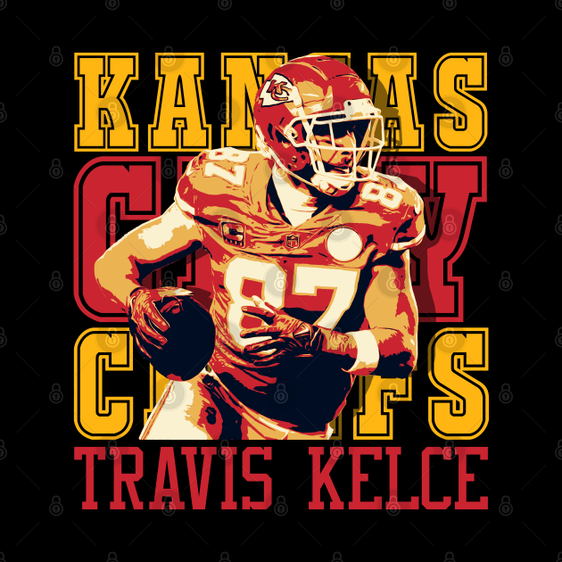 Travis Kelce Pop Art Graphic by mia_me