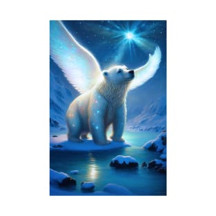 Magical Polar Bear Wishing Upon A Star T-Shirt