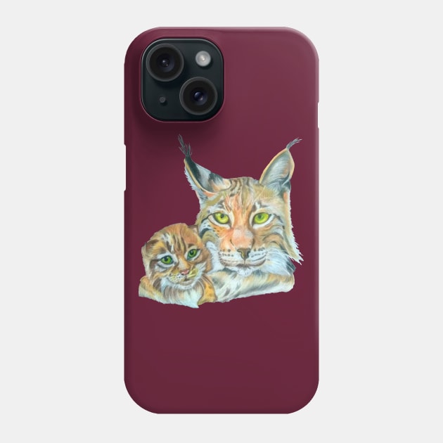 Lynxes Phone Case by mariasibireva