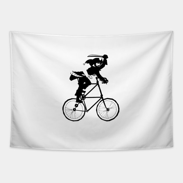 The Pirate Tall Bike Tapestry by grosvenordesign