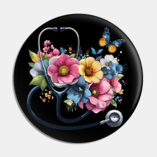 Stethoscope Nurse Doctor Healthcare Novelty Nurse Pin