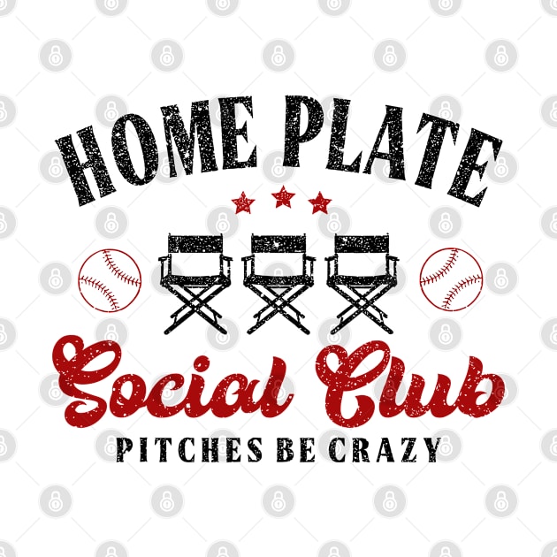 Home Plate Social Club, Midday, Softball Mom, Softball Dad, Softball Game Day, Softball Grandma, Softball Family by SmilArt