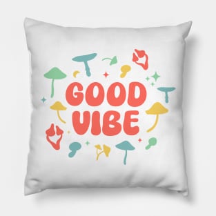 Good Vibe Mushroom Pillow