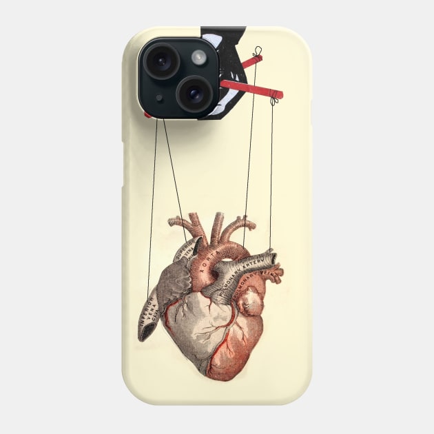 Heart manipulation 2 Phone Case by Loui Jover 