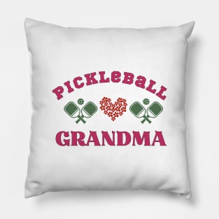 PICKLEBALL GRANDMA, HEART, PADDLE AND BALL, great gift for Grammy, Nana, Grandma Pillow