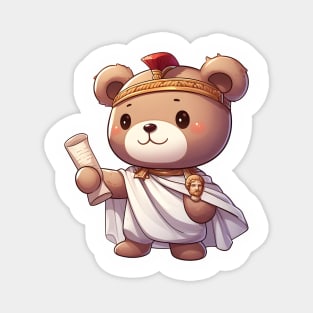 Cute Roman Consul Bear Kawaii Magnet