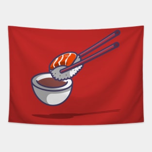 sashimi and sauce Tapestry