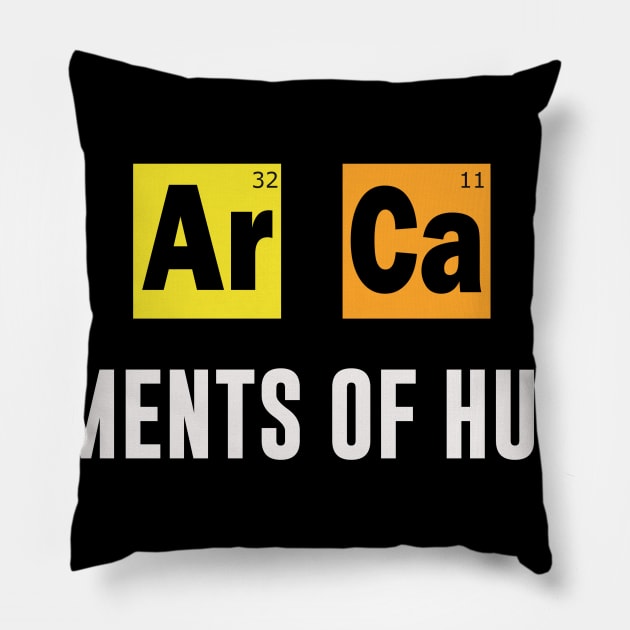 Elements of Humor - Chemistry - SARCASM tshirt Pillow by MADesigns