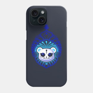 Cute cat with flowers Phone Case