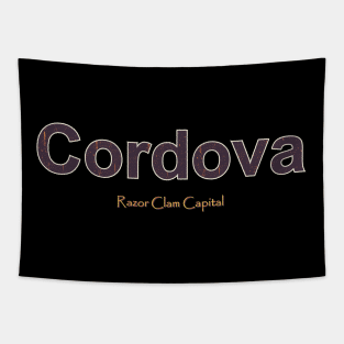 Cordova Grunge Text Tapestry