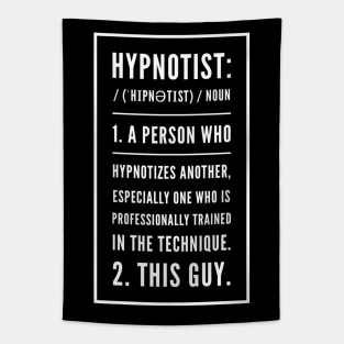 Funny Hypnotist Definition Text Quote Tapestry