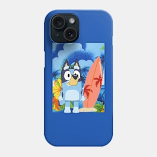 bluey hawaiian Phone Case