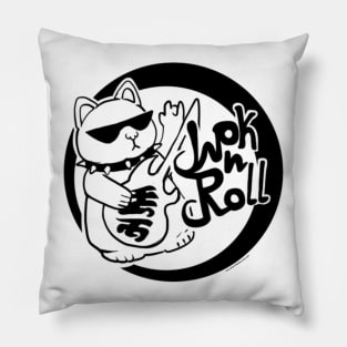 Wok n Roll (Black) Pillow