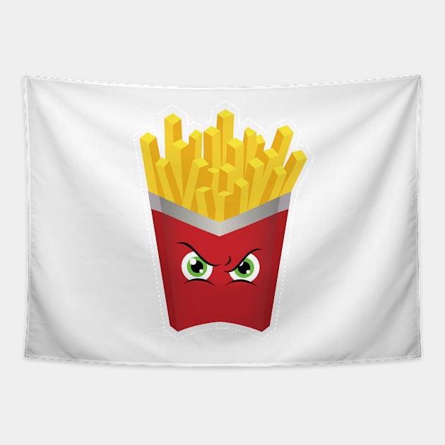 Angry Fries Tapestry by SimpleHappiness