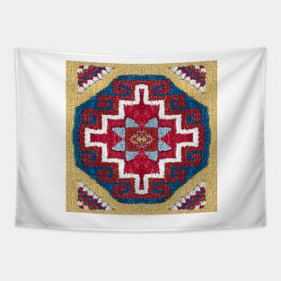 Turkish Kilim Textured Pattern Tapestry