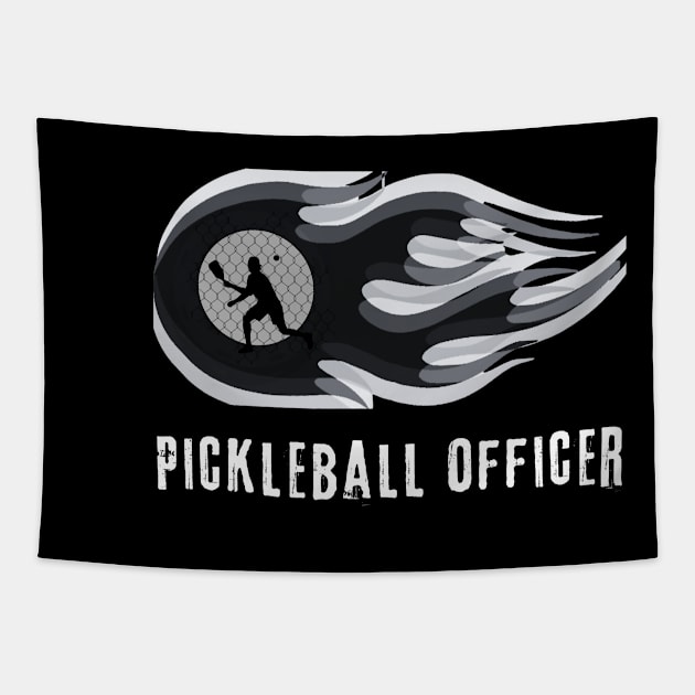 pickleball player officer team officer police, Army Navy Airforce  Group team players Tapestry by KIRBY-Z Studio