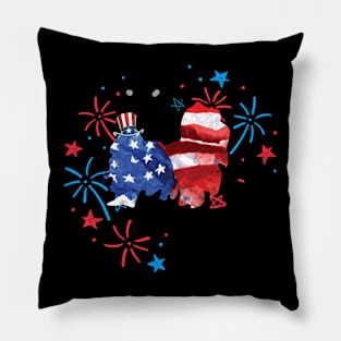Shih Tzu Uncle Sam Hat 4Th Of July Pillow