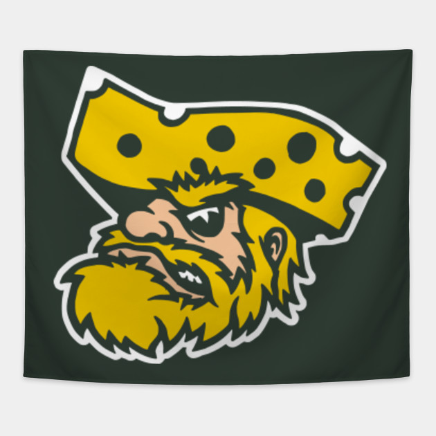 Vintage Style Packers Mascot Green Bay Packers Tapisserie Teepublic De