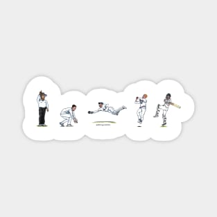 Cricket players and umpire Magnet