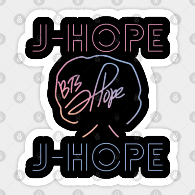 bts jhope name signature bts sticker teepublic au bts jhope name signature