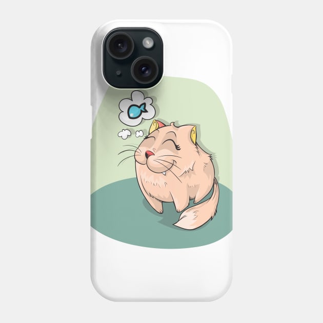 Hungry cat. Phone Case by LeonLedesma