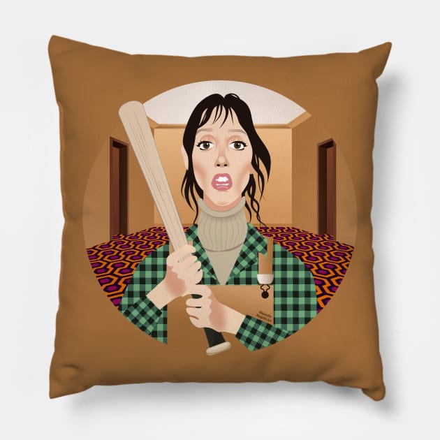 Wendy Torrance Pillow by AlejandroMogolloArt