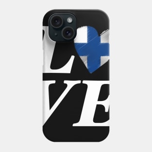 Finland Love Heart Suomi Helsinki Flag Gift Idea Phone Case