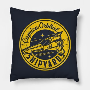 Caprica Orbital Shipyards Pillow