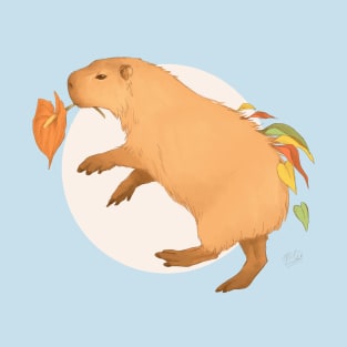 Orange Capybara T-Shirt