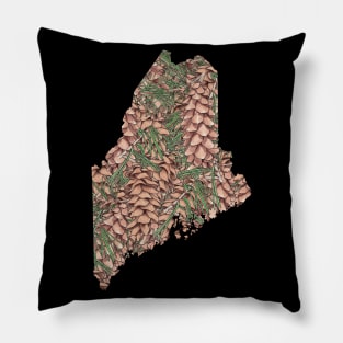 Maine in flowers Pillow