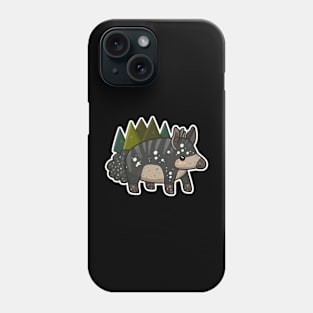 Cute Mountain Tapir Illustration - Adorable Animal Art Phone Case