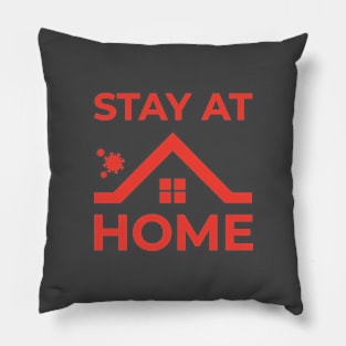 Stay At Home Covid-19 Corona Virus Pillow