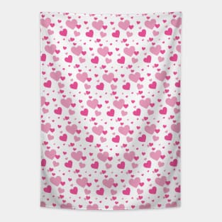 Girly Pink Hearts Seamless Pattern 109 Tapestry