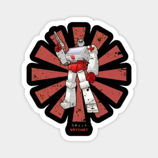 Ratchet Transformers Retro Japanese Magnet