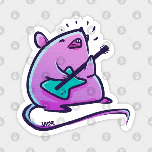 Rock Rat Magnet by jastinamor